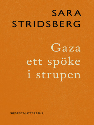 cover image of Gaza ett spöke i strupen